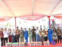 Kasrem 043/Gatam Hadiri Kegiatan Bakti Sosial Dan Bakti Kesehatan Memperingati HUT Korps Marinir Ke-79 Tahun 2024