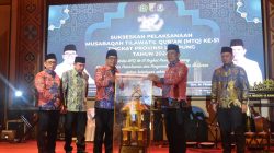 Kasrem 043/Gatam Hadiri Pembukaan MTQ Ke-51 Tingkat Provinsi Lampung Tahun 2024