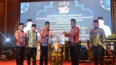 Kasrem 043/Gatam Hadiri Pembukaan MTQ Ke-51 Tingkat Provinsi Lampung Tahun 2024