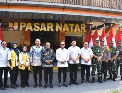 Danrem 043/Gatam Dampingi Pj. Gubernur Lampung Resmikan Pasar Natar Dan Pembukaan TOP Natar