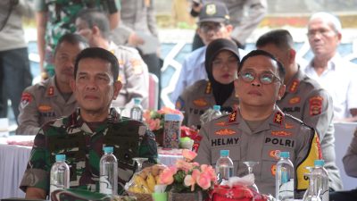 Danrem 043/Gatam Hadiri  Launching Gugus Tugas Polri Mendukung Ketahanan Pangan Nasional