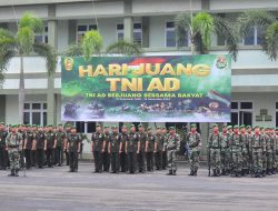 Korem 043/Gatam Gelar Upacara Hari Juang TNI AD Tahun 2024