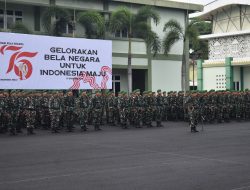 Peringati Hari Bela Negara Ke-76 Tahun 2024 Danrem 043/Gatam Bacakan Amanat Presiden RI