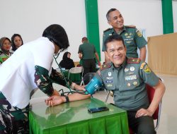 Peringati HUT Ke-79 Tahun 2025, Persit KCK Koorcab Rem 043 PD II/Swj Gelar Donor Darah Dan Penyuluhan Kesehatan