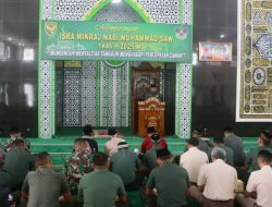 Korem 043/Gatam Gelar Peringatan Isra Mi’raj Nabi Muhammad SAW 1446 H/2025 M