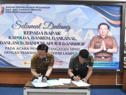 Danrem 043/Gatam Berikan Apresiasi Atas Terlaksananya Penandatanganan Bersama NPHD Dengan Pemerintah Provinsi Lampung