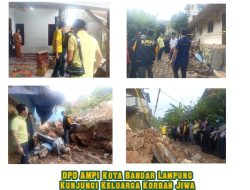 DPD AMPI Kota Bandar Lampung kunjungi keluarga korban jiwa (sepasang suami istri) Longsor di Bandar Lampung
