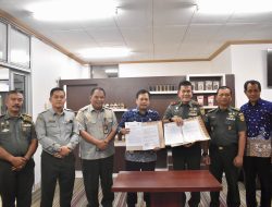 Tingkatkan Ketahanan Pangan dan Kesejahteraan Petani, Danrem 043/Gatam Tandatangani MoU Optimasi Lahan Rawa Ta. 2025