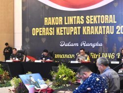 Hadiri Rakoord Lintas Sektoral Operasi Krakatau 2025, Danrem 043/Gatam Ajak Semua Pihak Berkolaborasi dan Bersinergi