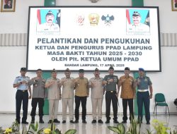 Pengurus PPAD Dikukuhkan, Danrem 043/Gatam Berharap Pengurus Dapat Bersinergi dengan Stakeholder Provinsi Lampung