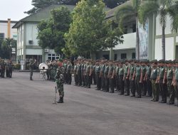Korem 043/Gatam Gelar Upacara Bulanan