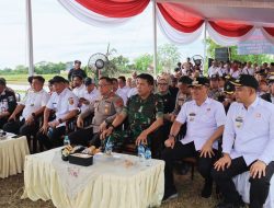Dorong Swasembada Pangan Daerah, Danrem 043/Gatam Ikuti Gerakan Tanam Padi Serentak di Metro Timur
