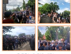 Konflik Universitas Malahayati Meluas, Ratusan Demonstran Geruduk Polresta Bandar Lampung
