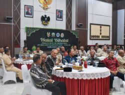 Danrem 043/Gatam Ikuti Halal Bihalal Presiden RI Dengan Purnawirawan TNI-Polri