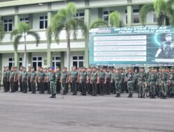 Korem 043/Gatam Gelar Upacara Bulanan, Kasad: Jadikan Upacara Momen Mempertegas Jati Diri Prajurit dan Aparatur Negara