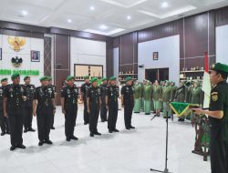 Enam Pejabat Dandim Jajaran Korem 043/Gatam Diserahterimakan