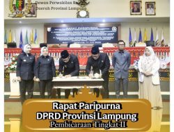 DPRD Lampung Gelar Rapat Paripurna Pembicaraan Tingkat II