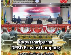 DPRD Lampung Gelar Paripurna, Jawaban Gubernur terhadap Pandangan Umum Fraksi-fraksi