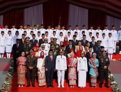 Danrem 043/Gatam Bersama Forkopimda Provinsi Lampung Ikuti Upacara dan Detik-Detik Proklamasi HUT Ke-80 Kemerdekaan RI Tahun 2025