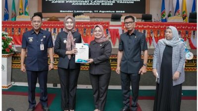 Pemprov Lampung Serahkan Raperda Perubahan APBD 2025 kepada DPRD Provinsi Lampung