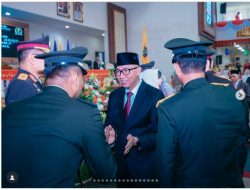 Pimpinan dan anggota DPRD, serta jajaran Pemprov Lampung menghadiri Rapat Paripurna Istimewa DPRD Provinsi Lampung dalam rangka mendengarkan Pidato Kenegaraan Presiden RI Prabowo Subianto pada HUT RI ke-80