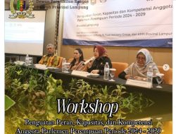 Wakil Ketua I DPRD Provinsi Lampung, Ibu Kostiana, SE., MH. menghadiri Acara Workshop yang diadakan oleh Bandung Trust Advisory Group