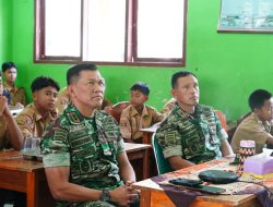 Korem 043/Gatam Komitmen Sukseskan MBG, Danrem Dampingi Pangdam XXI/Radin Inten di SMPN 5 Natar