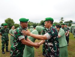 462 Prajurit Naik Pangkat, Korem 043/Gatam Gelar Upacara dan Korp Raport