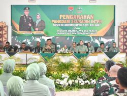 Pangdam XXI/Radin Inten Kunjungi Kodim 0424/Tanggamus dan Berikan Arahan kepada Prajurit dan Persit