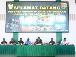 Jaring Putra Terbaik Bangsa, Kasdam XXI/RI Pimpin Langsung Sidang Parade Penerimaan Caba PK TNI AD Gelombang II TA 2025