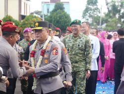‎Pangdam XXI/Raden Inten Hadiri Upacara Farewell dan Welcome Parade Kapolda Lampung
