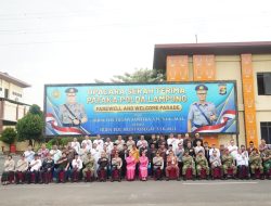 ‎Danrem 043/Gatam Hadiri Upacara Serah Terima Pataka dan Farewell & Welcome Parade Kapolda Lampung