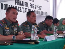 ‎Danrem 043/Gatam Sambut Pangdam XXI/Radin Inten Dengan Hangat dan Penuh Makna