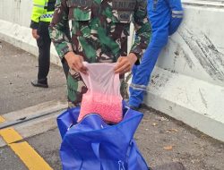 ‎DUA PRAJURIT KOREM 043/GATAM AMANKAN 90 RIBU BUTIR EKSTASI DARI KECELAKAAN MISTERIUS DI TOL TRANS SUMATRA KM 136