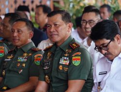 Danrem 043/Garuda Hitam Dampingi Pangdam XXI/Radin Inten Tinjau Sejumlah Lokasi di Wilayah Kodim 0412/Lampung Utara
