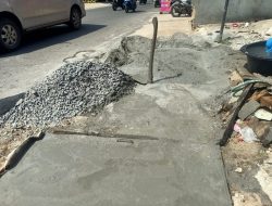 Drainase Di Jalan.Untung Suropati di Bangun, Warga Ucapakan Terima Kasih Kepada Walikota Bandar Lampung