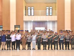 Kasrem 043/Gatam Hadiri Apel Gelar Pasukan Operasi Keselamatan Krakatau 2026 Polda Lampung