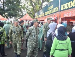 Danrem 043/Gatam Hadiri Pembukaan Bazar Ramadhan Kodam XXI/Radin Inten di Lapangan Saburai.