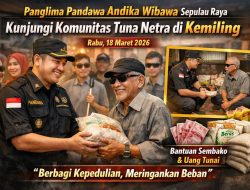Panglima Pandawa Andika Wibawa Sepulau Raya Kunjungi Komunitas Tuna Netra di Kemiling