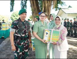 Danrem 043/Gatam Lepas Keberangkatan Cuti Gelombang Pertama dan Berikan Tali Asih