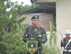 Pupuk Disiplin, Nasionalisme, dan Dedikasi, Prajurit dan PNS Korem 043/Gatam Ikuti Upacara Bulanan