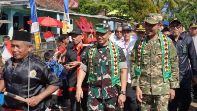 Buka TMMD ke-128 di Tanggamus, Danrem 043/Gatam Harapkan Kesejahteraan Warga Kalimiring Meningkat