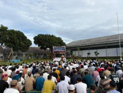 Ratusan Warga Binaan Lapas Narkotika Bandar Lampung Laksanakan Sholat Hari Raya Idul Adha dan Sembelih 10 Hewan Kurban