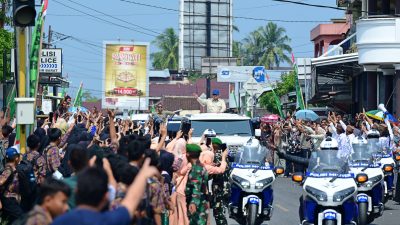 Pengamanan Kunjungan Presiden RI di Lampung Berjalan Optimal, Danrem 043/Gatam Lakukan Pemantauan Langsung
