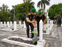 Danrem 043/Gatam Hadiri Ziarah Dan Bakti Kesehatan HUT Ke-1 Kodam XXI/Radin Inten 