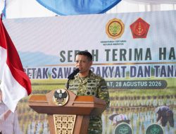 Tanam Perdana di Tulang Bawang, Danrem 043/Gatam Tegaskan Komitmen Swasembada Pangan